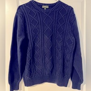 Orvis Cotton Cable Stitch Sweater - M